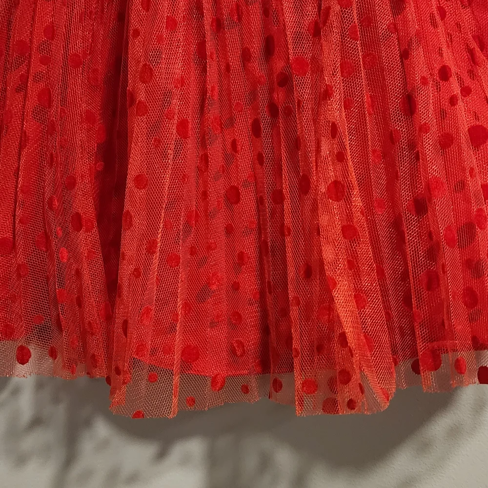 Rare Editions Scarlet Red  Formal Infant Dress 6 Months Y2K